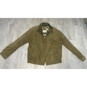 Remy Leather bomber-style jacket in a brown/tan suede
